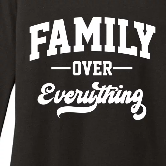 Family Over Everything Cool Gift Womens CVC Long Sleeve Shirt