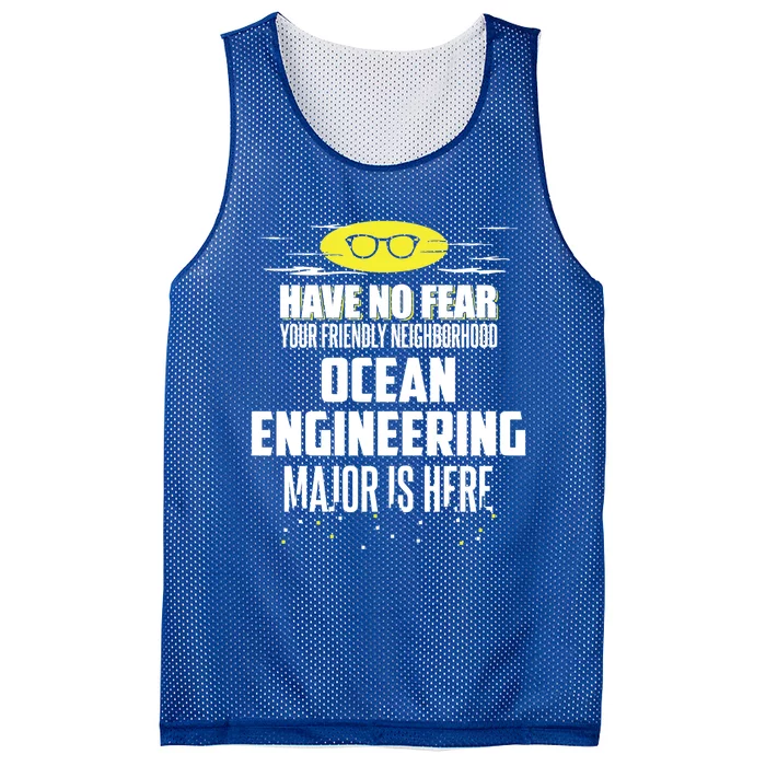 Funny Ocean Engineering Major Design Have No Fear Cool Gift Mesh Reversible Basketball Jersey Tank