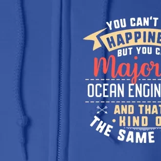 Funny Ocean Engineering Major Studengift Graduation Gift Full Zip Hoodie