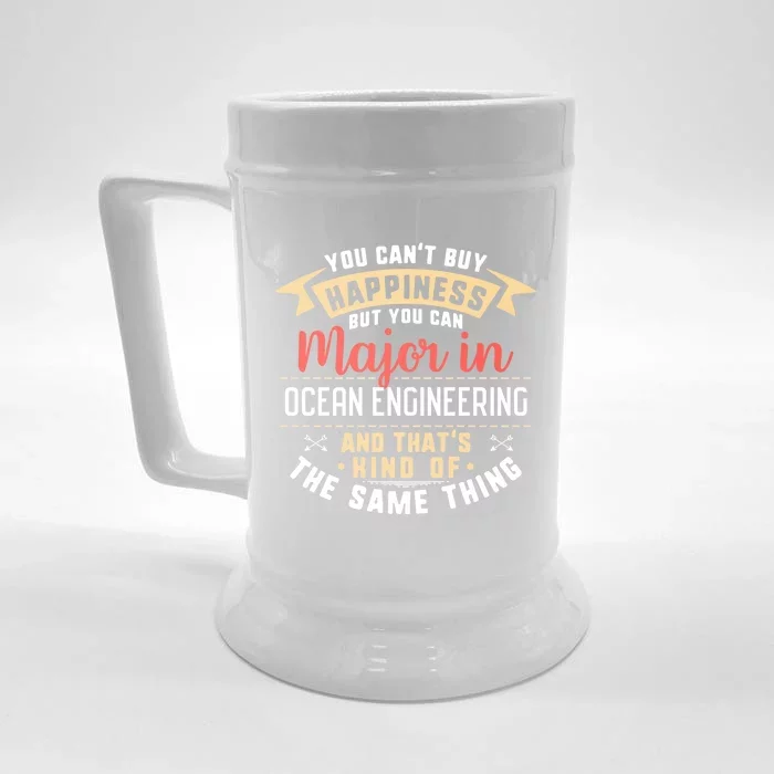 Funny Ocean Engineering Major Studengift Graduation Gift Front & Back Beer Stein