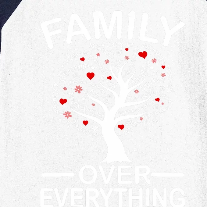 Family Over Everything Matching Family Reunion Party 2024 Baseball Sleeve Shirt