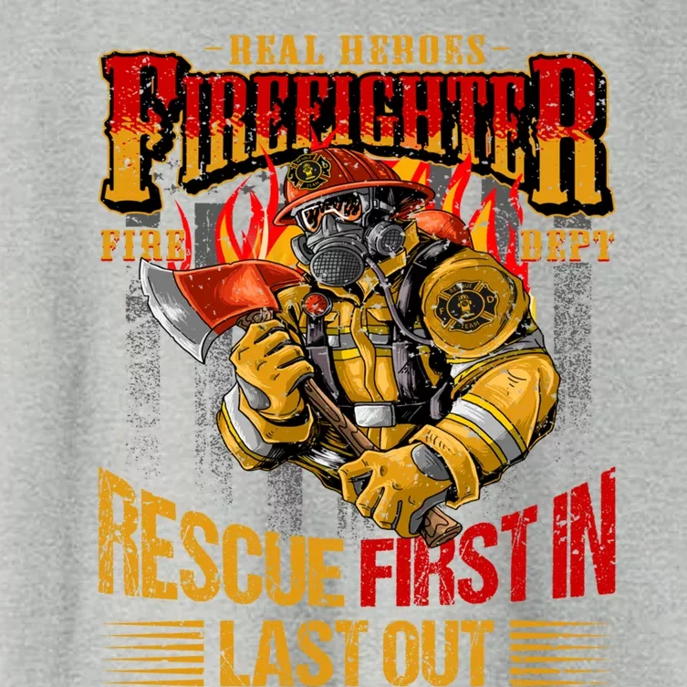 Firefighting Outfit For Fire Rescue Departt Fire Gift Women's Crop Top Tee