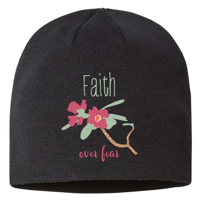 Faith Over Fear Christian 8 1/2in Sustainable Knit Beanie