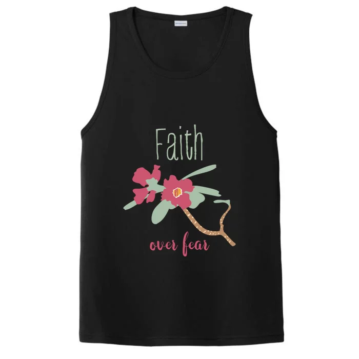 Faith Over Fear Christian Performance Tank