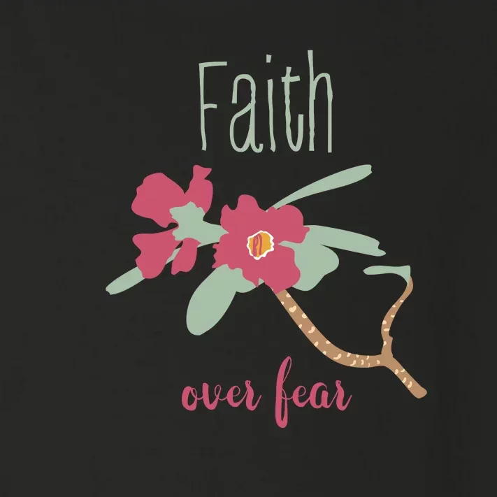 Faith Over Fear Christian Toddler Long Sleeve Shirt