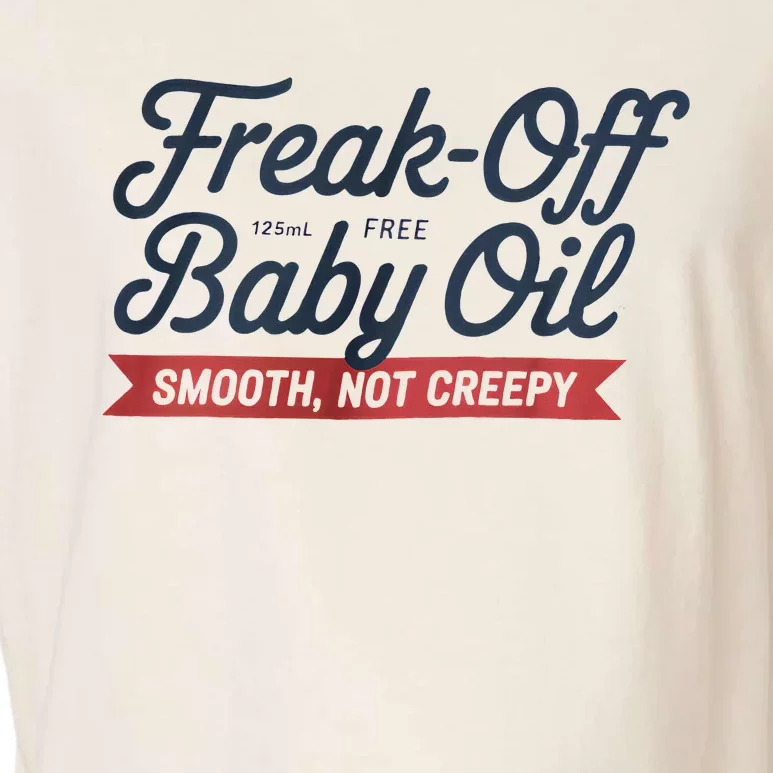 Freak Off Free Baby Oil Funny Halloween Garment-Dyed Women's Muscle Tee