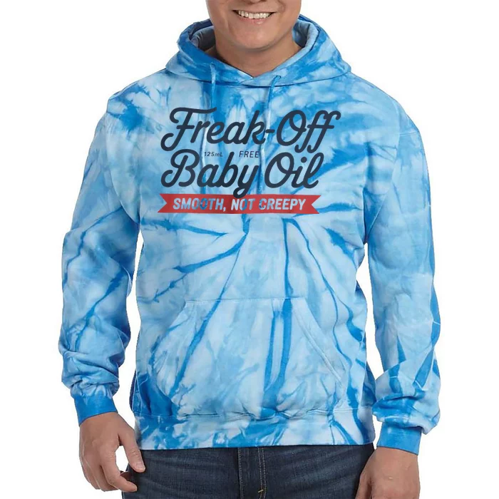 Freak Off Free Baby Oil Funny Halloween Tie Dye Hoodie