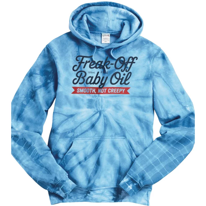 Freak Off Free Baby Oil Funny Halloween Tie Dye Hoodie