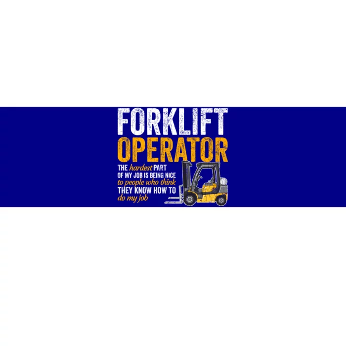 Forklift Operator Forklift Driver Funny Gift Bumper Sticker