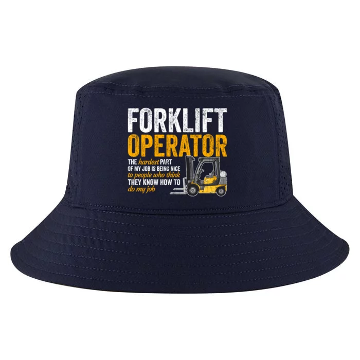 Forklift Operator Forklift Driver Funny Gift Cool Comfort Performance Bucket Hat