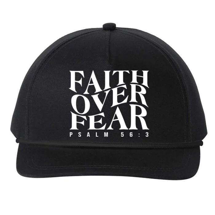 Faith Over Fear Psalm 56 3 Snapback Five-Panel Rope Hat