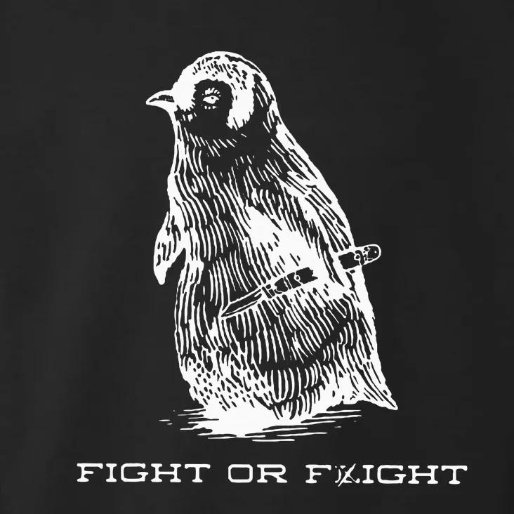 Fight Or Flight Funny Penguin Pun Fight Or Flight Meme Toddler Hoodie