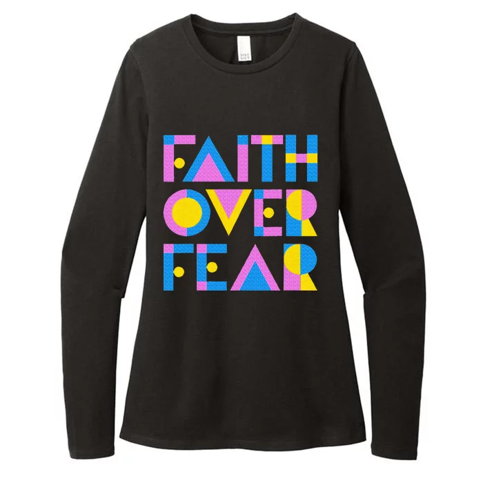 Faith Over Fear Womens CVC Long Sleeve Shirt