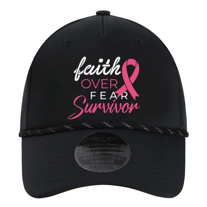 Faith Over Fear Fighter Breast Cancer Awareness Survivor Performance The Dyno Cap