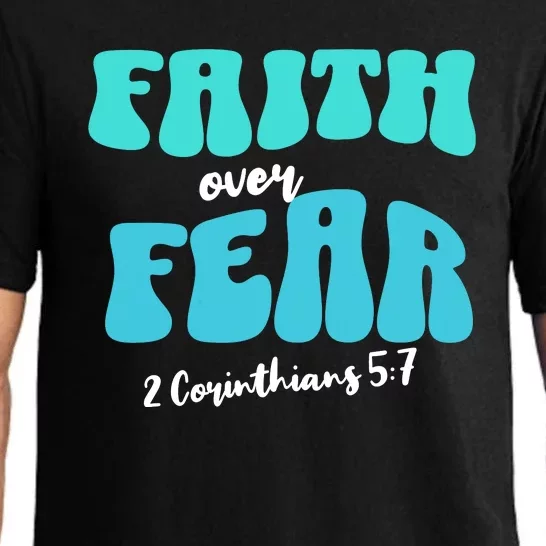 Faith Over Fear Christian Motivational Pajama Set