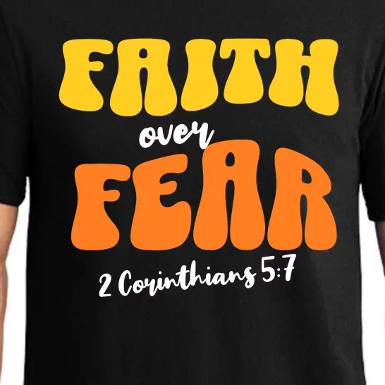 Faith Over Fear Christian Motivational Pajama Set