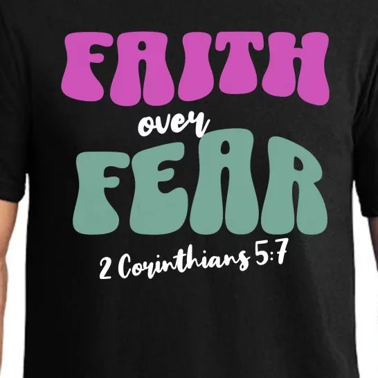 Faith Over Fear Christian Motivational Pajama Set