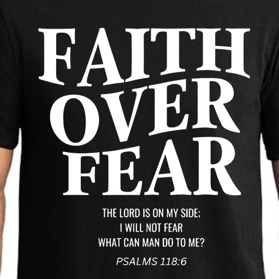 Faith Over Fear Christian Jesus Pajama Set