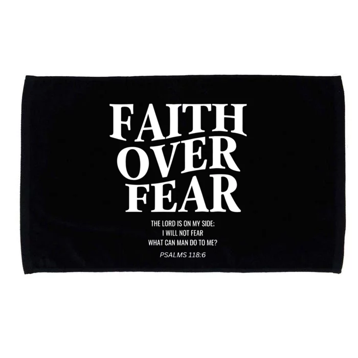 Faith Over Fear Christian Jesus Microfiber Hand Towel