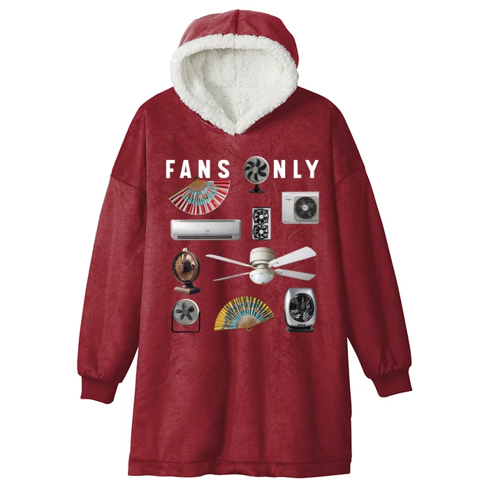 Fans Only Hooded Wearable Blanket