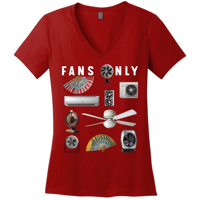 Fans Only Women's V-Neck T-Shirt