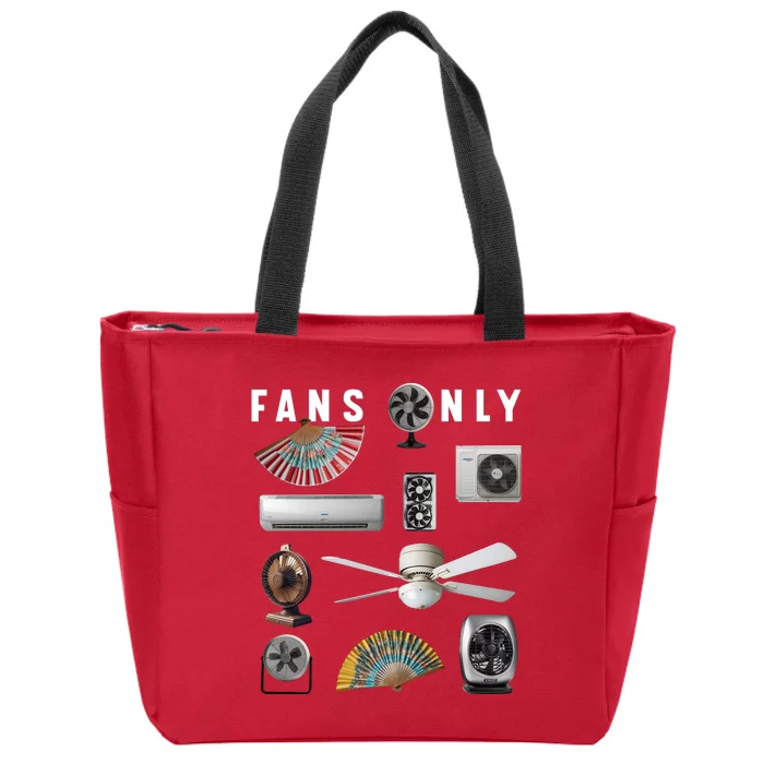 Fans Only Zip Tote Bag