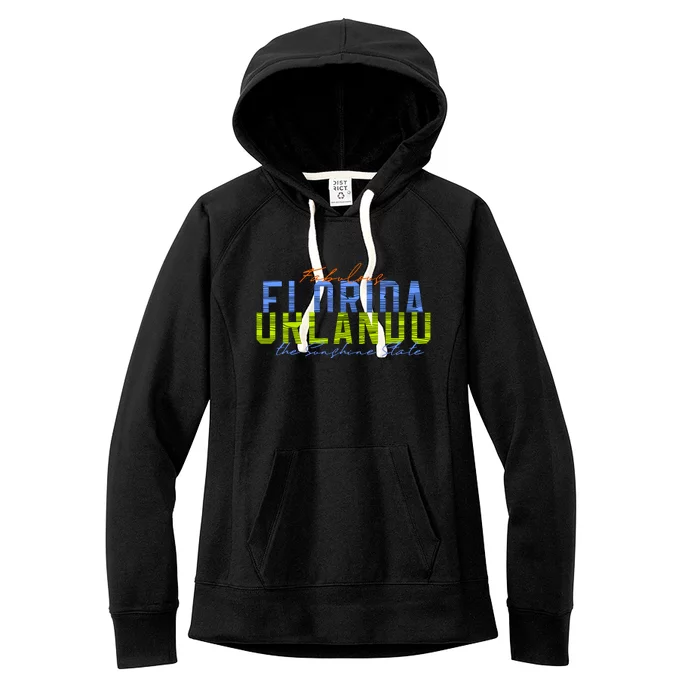 Fabulous Orlando Florida The Sunshine State Women's Fleece Hoodie