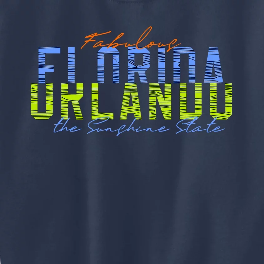 Fabulous Orlando Florida The Sunshine State Kids Sweatshirt