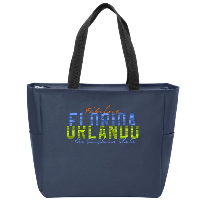 Fabulous Orlando Florida The Sunshine State Zip Tote Bag