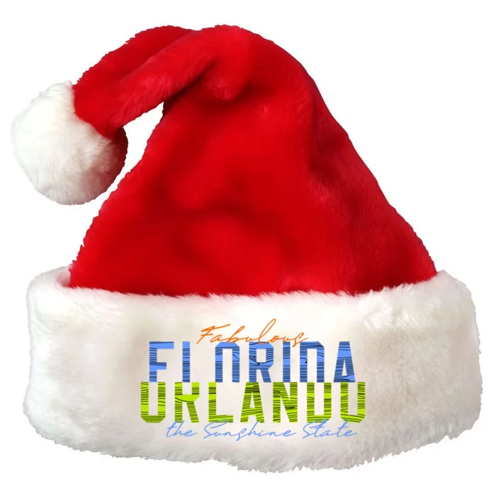 Fabulous Orlando Florida The Sunshine State Premium Christmas Santa Hat