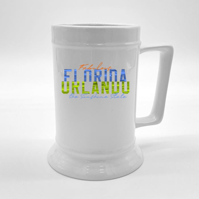 Fabulous Orlando Florida The Sunshine State Front & Back Beer Stein