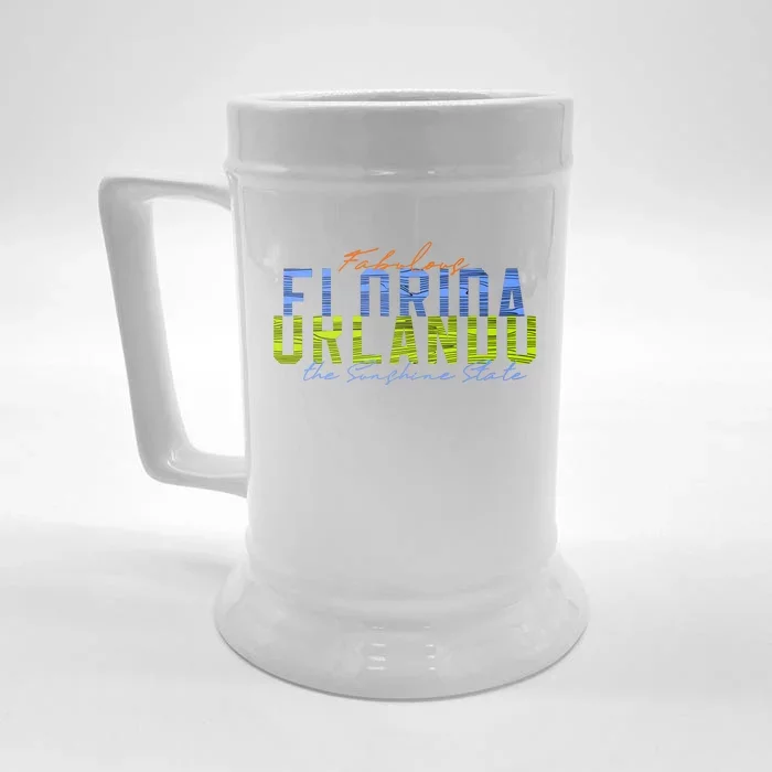 Fabulous Orlando Florida The Sunshine State Front & Back Beer Stein