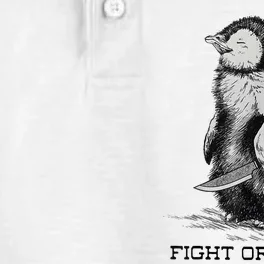 Fight Or Flight Funny Penguin Pun Meme Dry Zone Grid Performance Polo