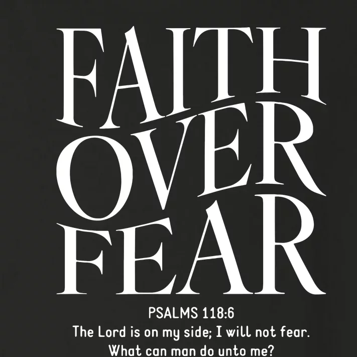 Faith Over Fear Christian Toddler Long Sleeve Shirt