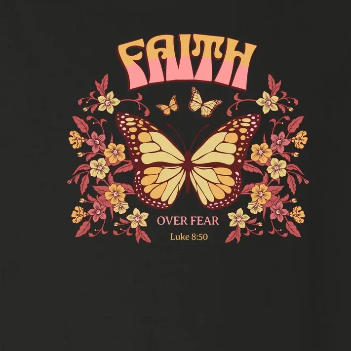 Faith Over Fear Christian Motivational Toddler Long Sleeve Shirt