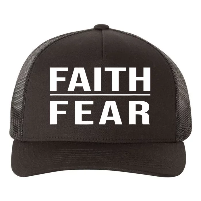 Faith Over Fear Christian For Faith Based Gift Yupoong Adult 5-Panel Trucker Hat