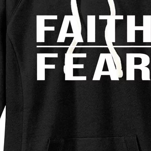 Faith Over Fear Christian For Faith Based Gift Women's Fleece Hoodie