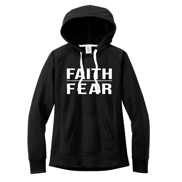 Faith Over Fear Christian For Faith Based Gift Women's Fleece Hoodie