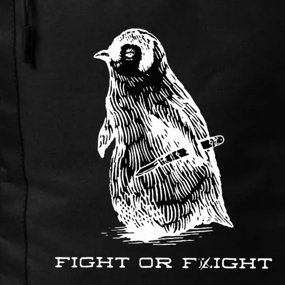 Fight or Flight Funny Penguin Pun Fight Or Flight Meme Daily Commute Backpack