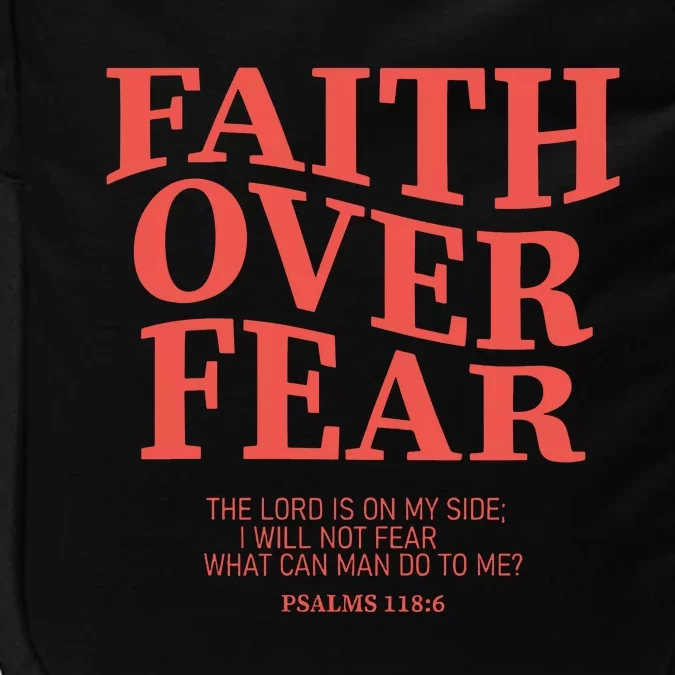 Faith Over Fear Christian Jesus Bible Verse Impact Tech Backpack