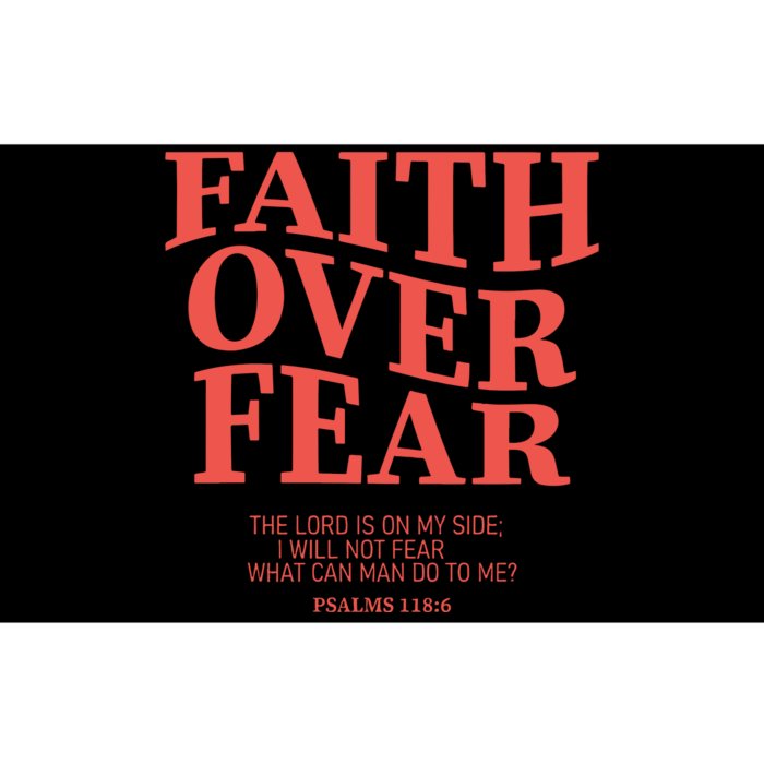 Faith Over Fear Christian Jesus Bible Verse Bumper Sticker