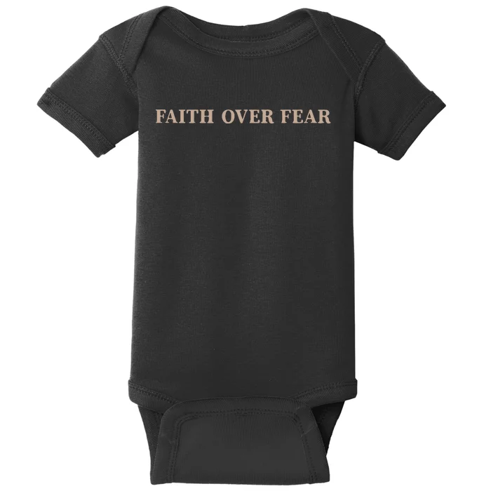 Faith Over Fear Christian Baby Bodysuit