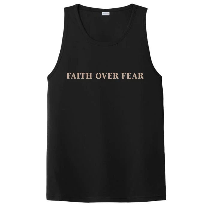 Faith Over Fear Christian Performance Tank