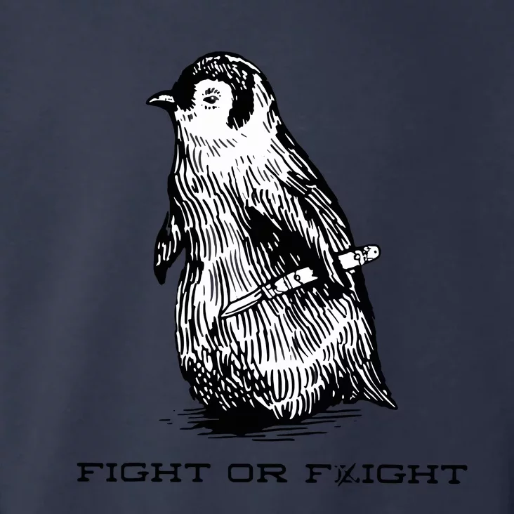 Fight Or Flight Funny Penguin Pun Fight Or Flight Meme Toddler Hoodie