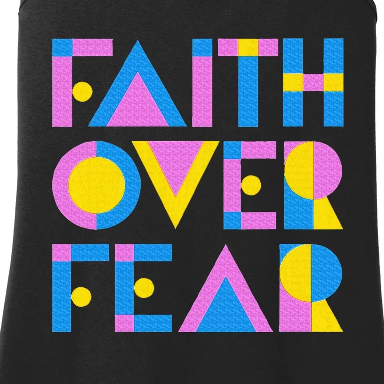 Faith Over Fear Ladies Essential Tank