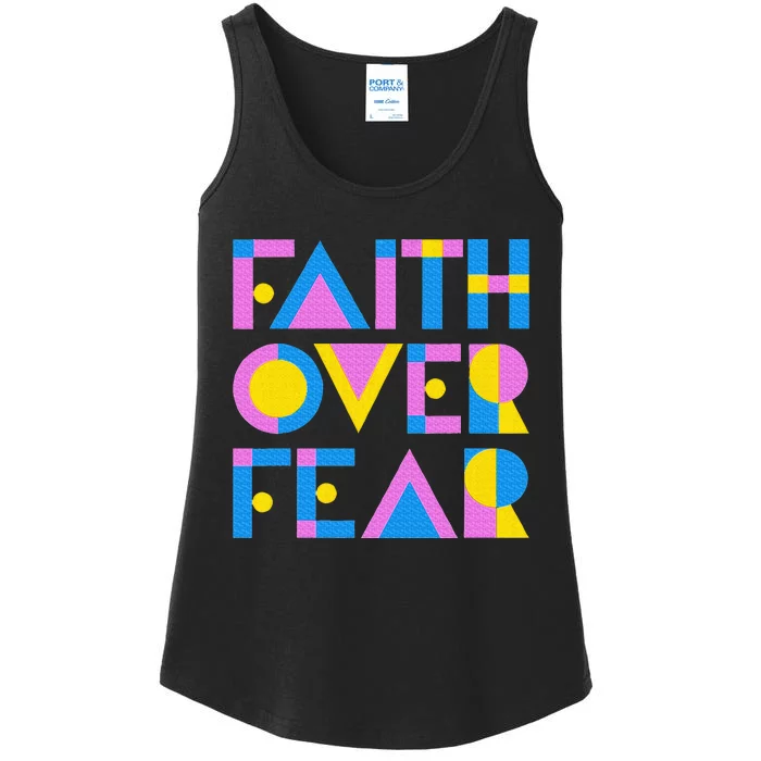 Faith Over Fear Ladies Essential Tank