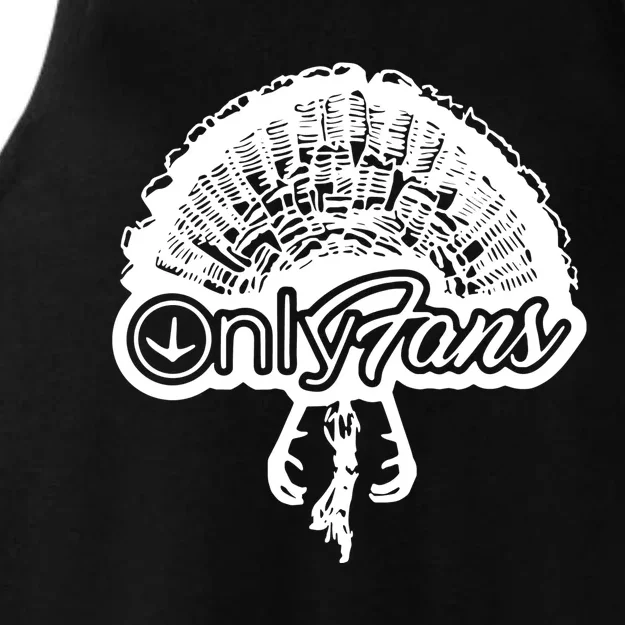 Funny Only Fans Turkey Hunting Ladies Tri-Blend Wicking Tank