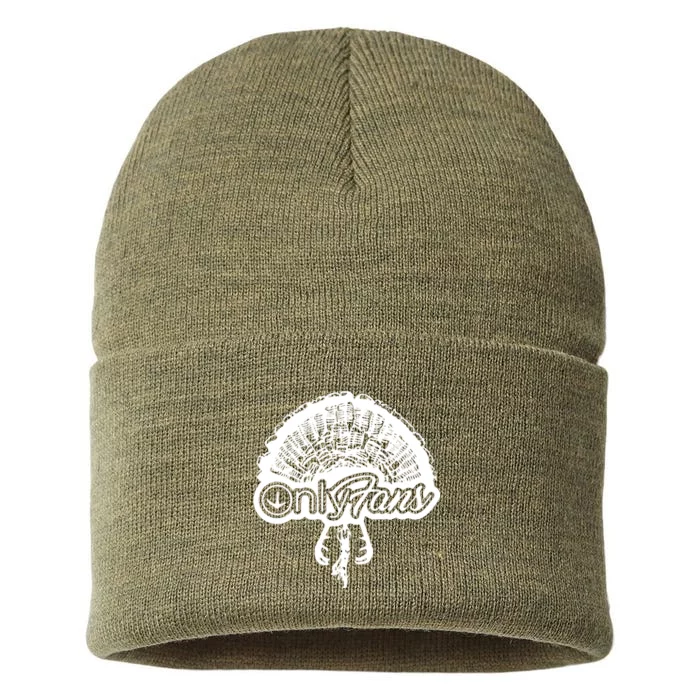 Funny Only Fans Turkey Hunting Sustainable Knit Beanie