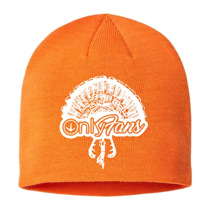 Funny Only Fans Turkey Hunting 8 1/2in Sustainable Knit Beanie