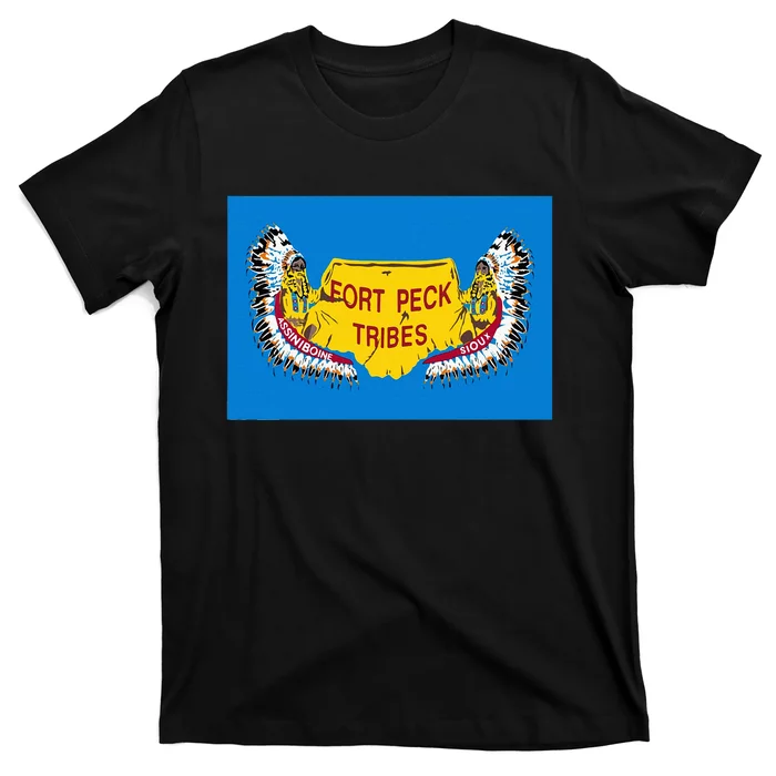 Flag Of Fort Peck Tribes Indian Reservation T-Shirt